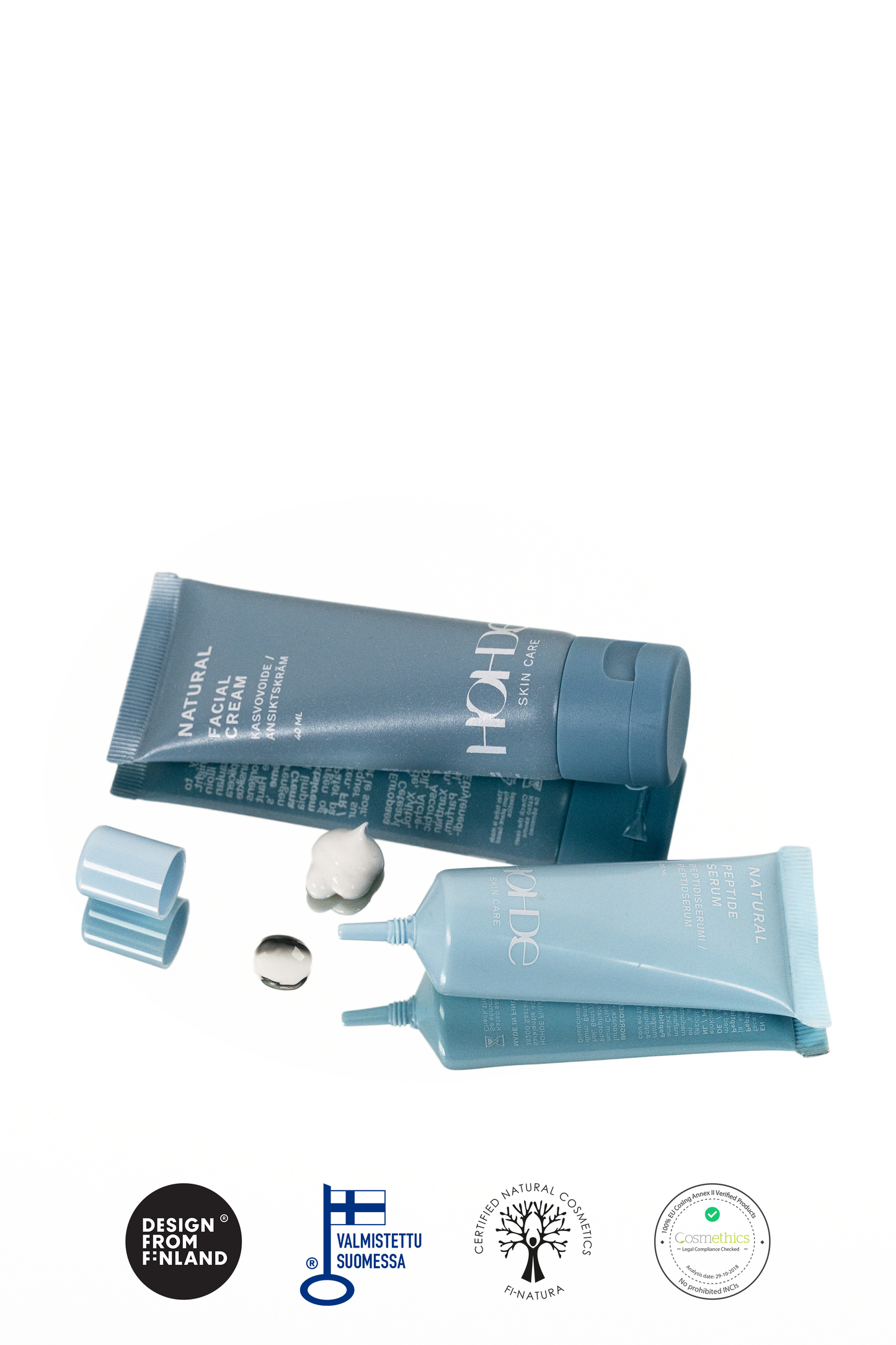 Hohde Natural Moisturizing Set: Peptide Serum & Face Cream